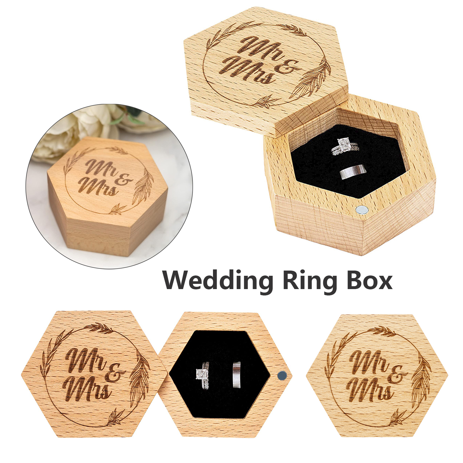 Mr. and Mrs. Wedding Ring Box 2
