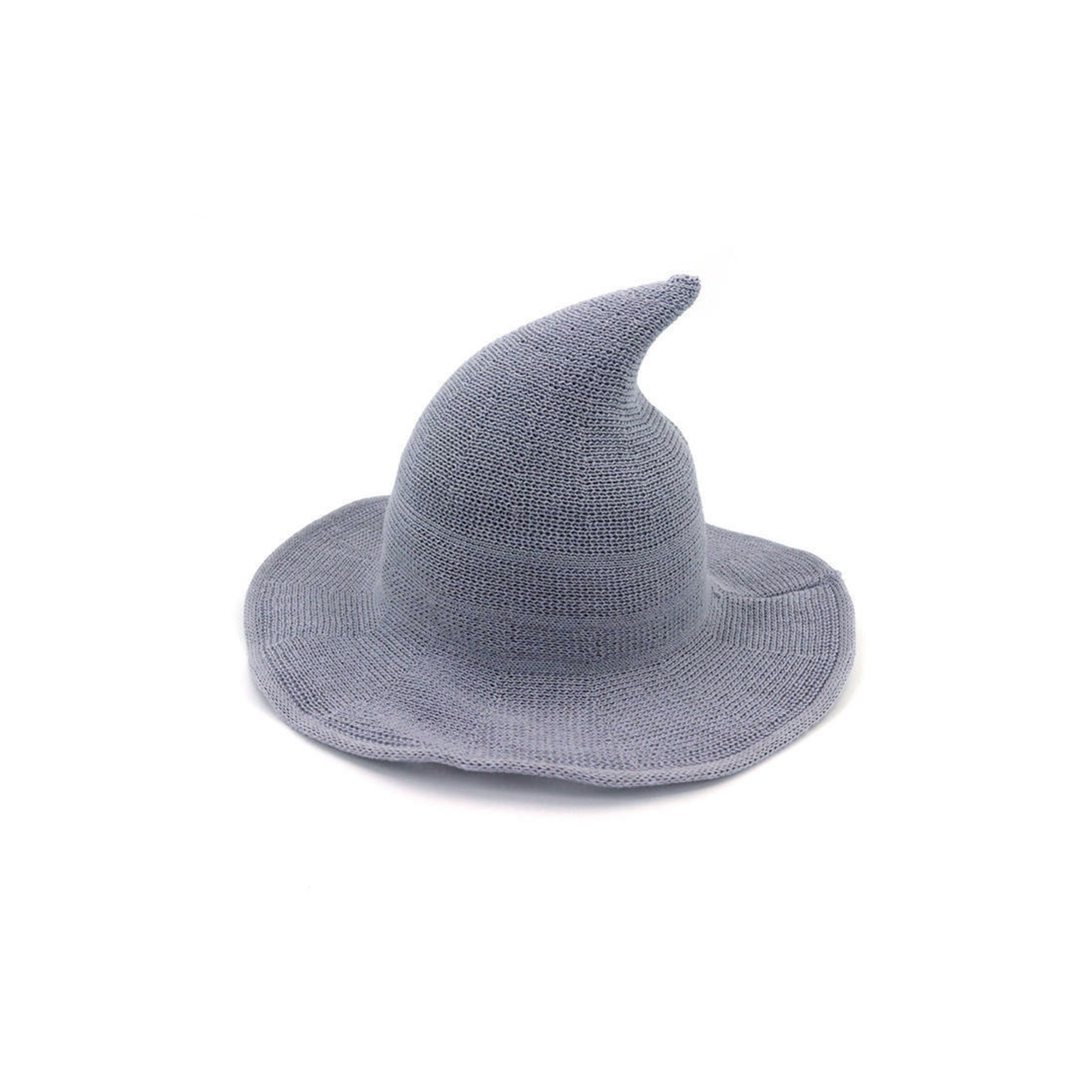 Foldable Wool Blend Witch Hat With Wide Brim 18