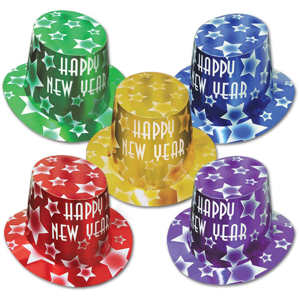 Gem-Star New Year's Eve Hi-Hats Assorted