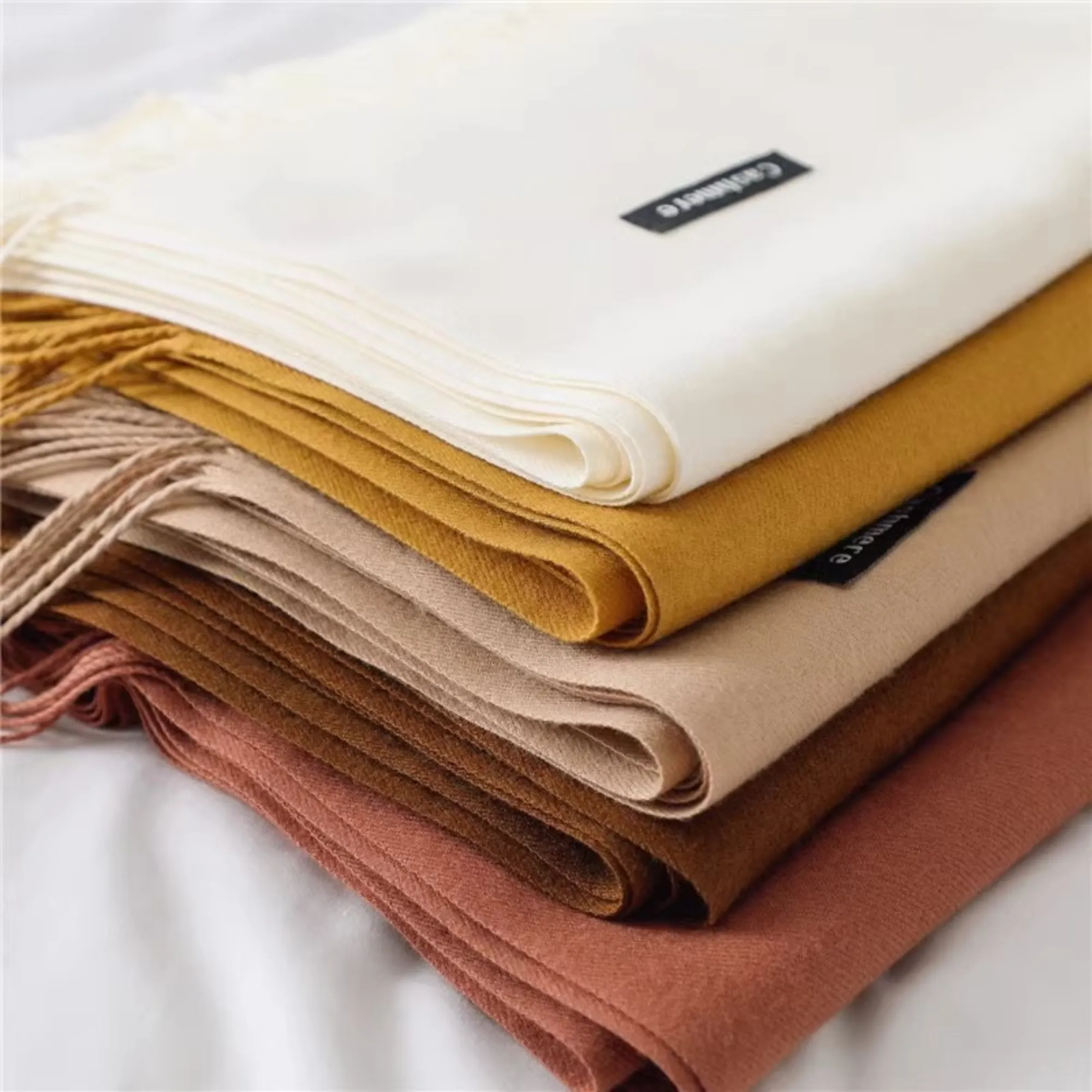 Women Large Soft Solid Shawl Pashmina Wrap Scarf 5