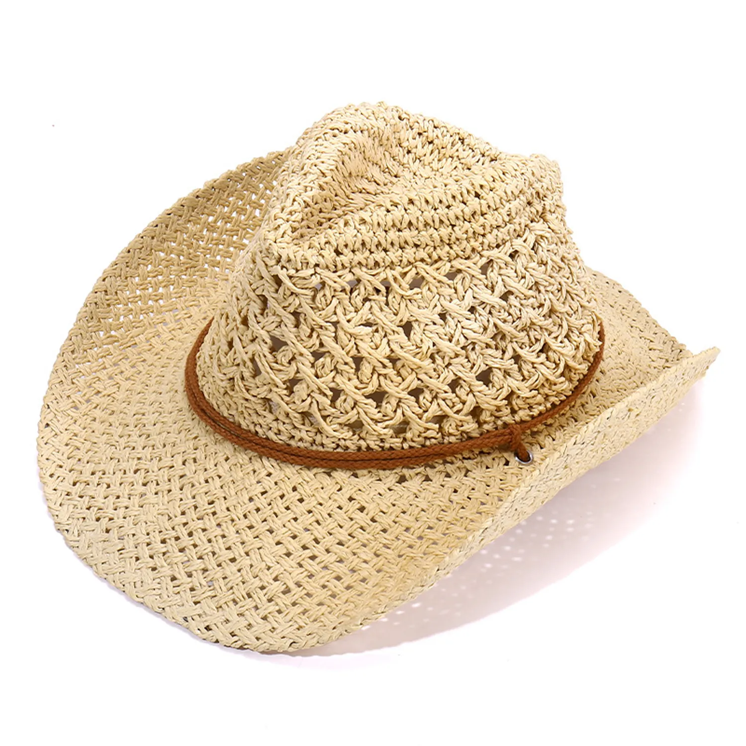 Adult Sun Straw Western Cowboy Hat 5