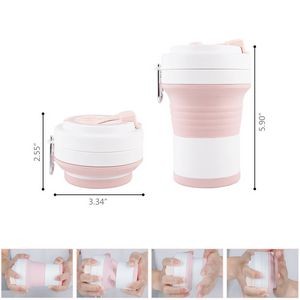 450ml Silicone Collapsible Cup With Handle 23