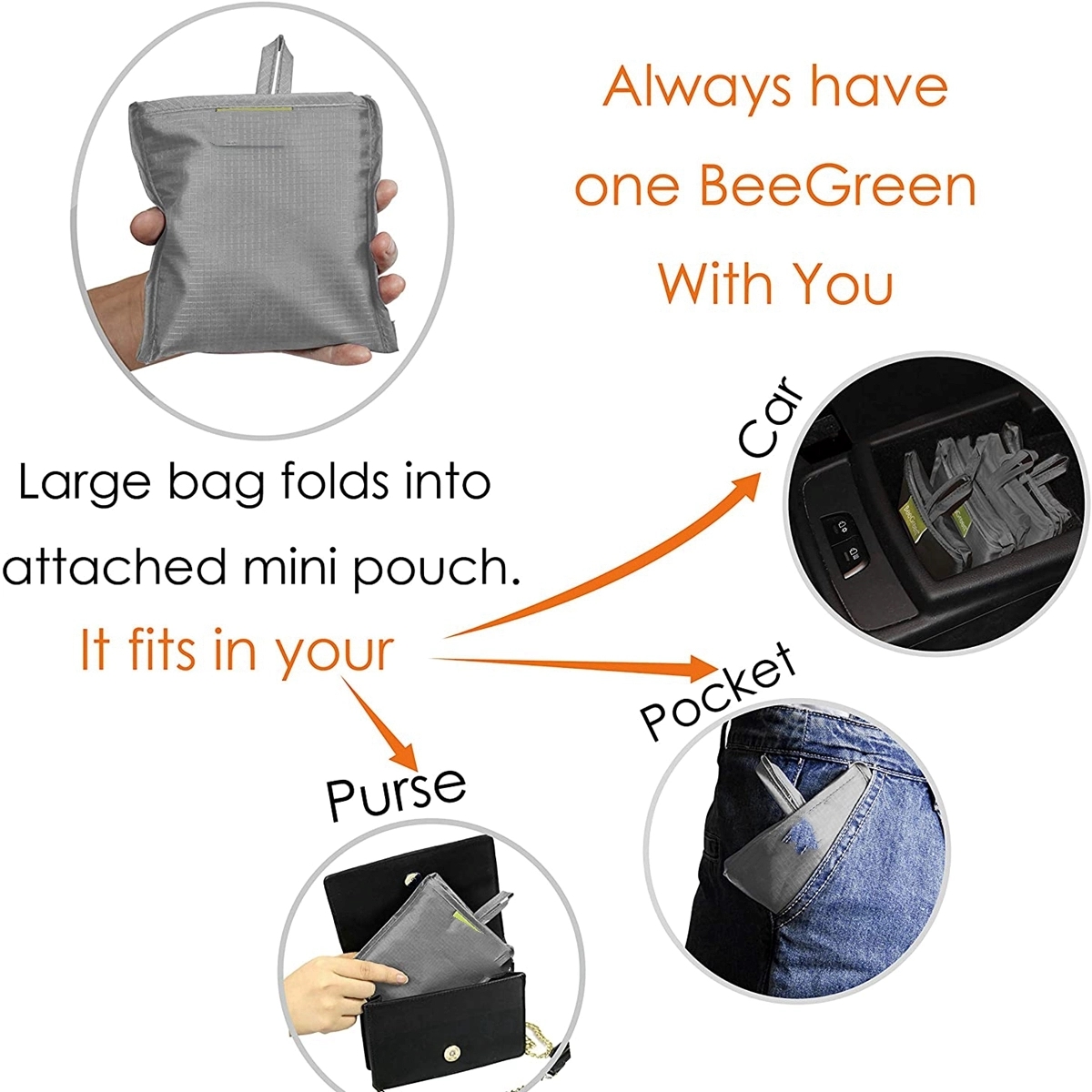 Reusable Lightweight Foldable Shopping Bag 3