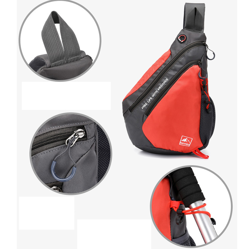 Sling Chest Shoulder Crossbody Bag w/USB Charging Port 8