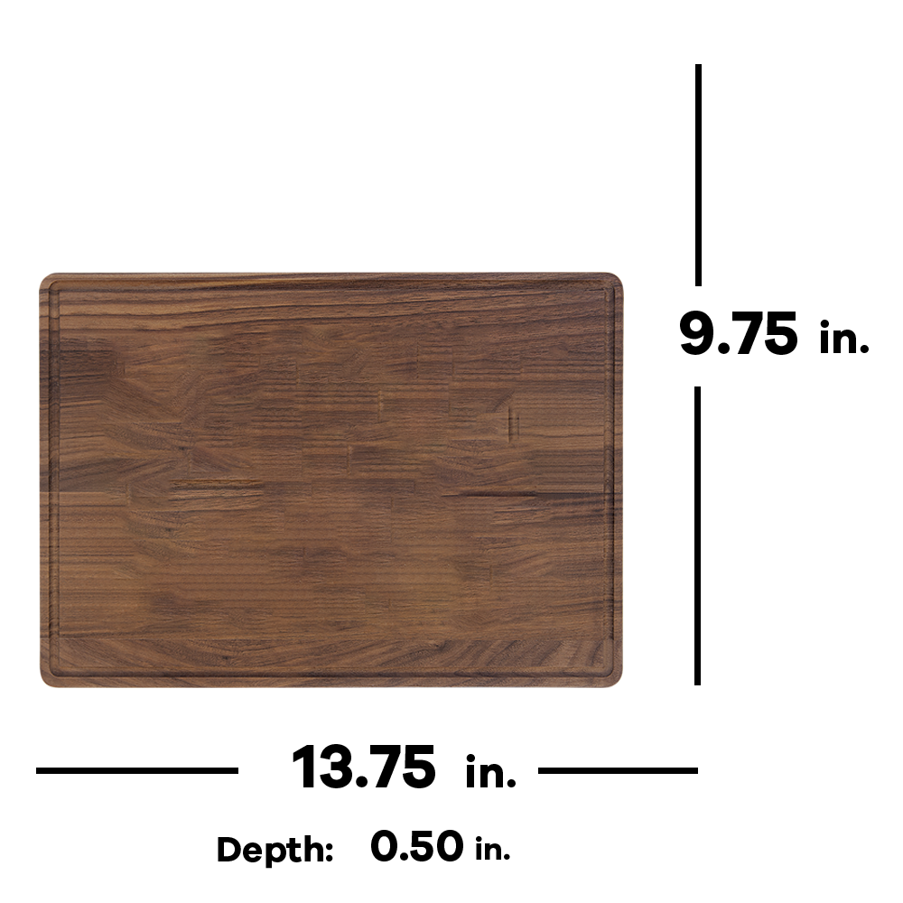 13 3/4" x 9 3/4" Cutting Board with Drip Ring