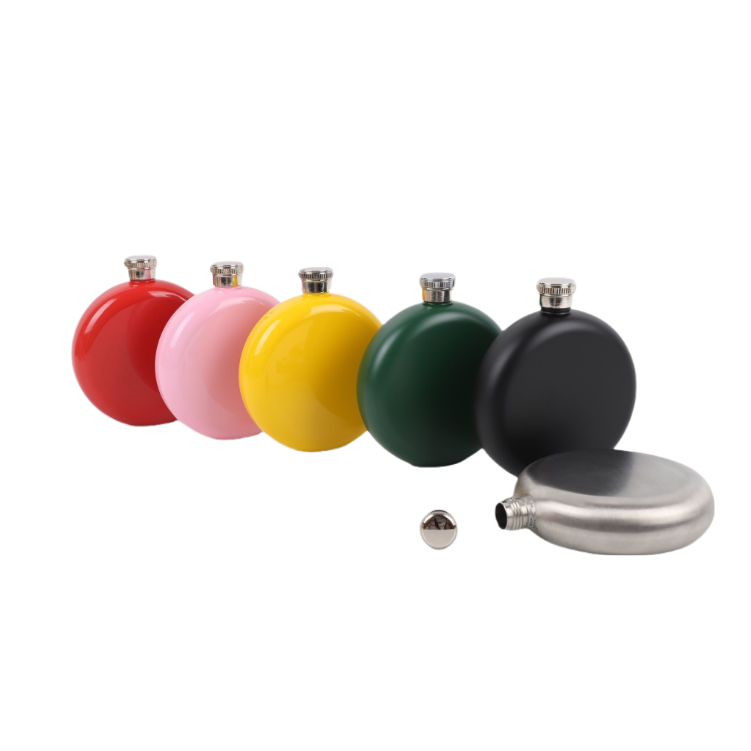 5oz Solid Round Hip Flask 4