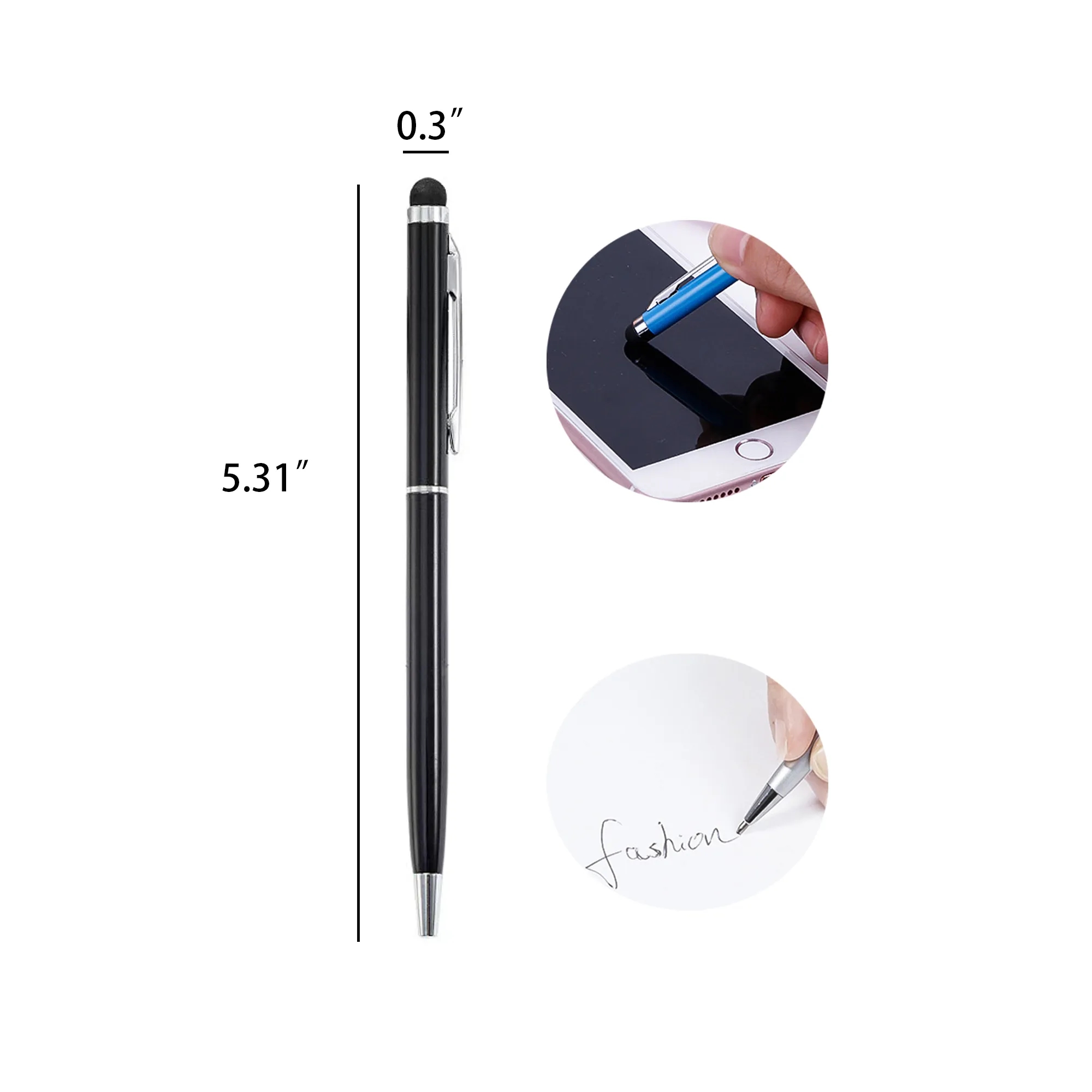 Metal Aluminum Rotating Touch Screen Ballpoint Pen 3