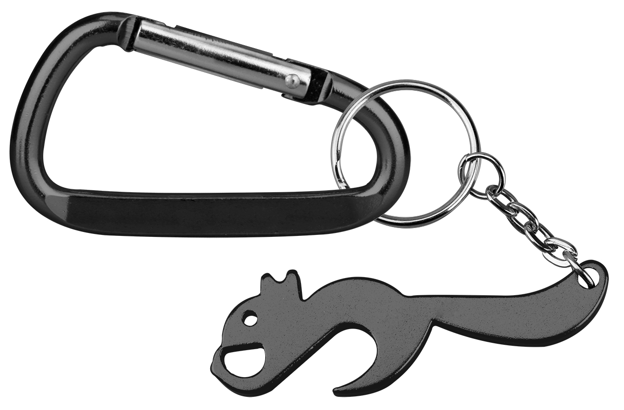 Squirrel Shape Bottle Opener with Carabiner 2