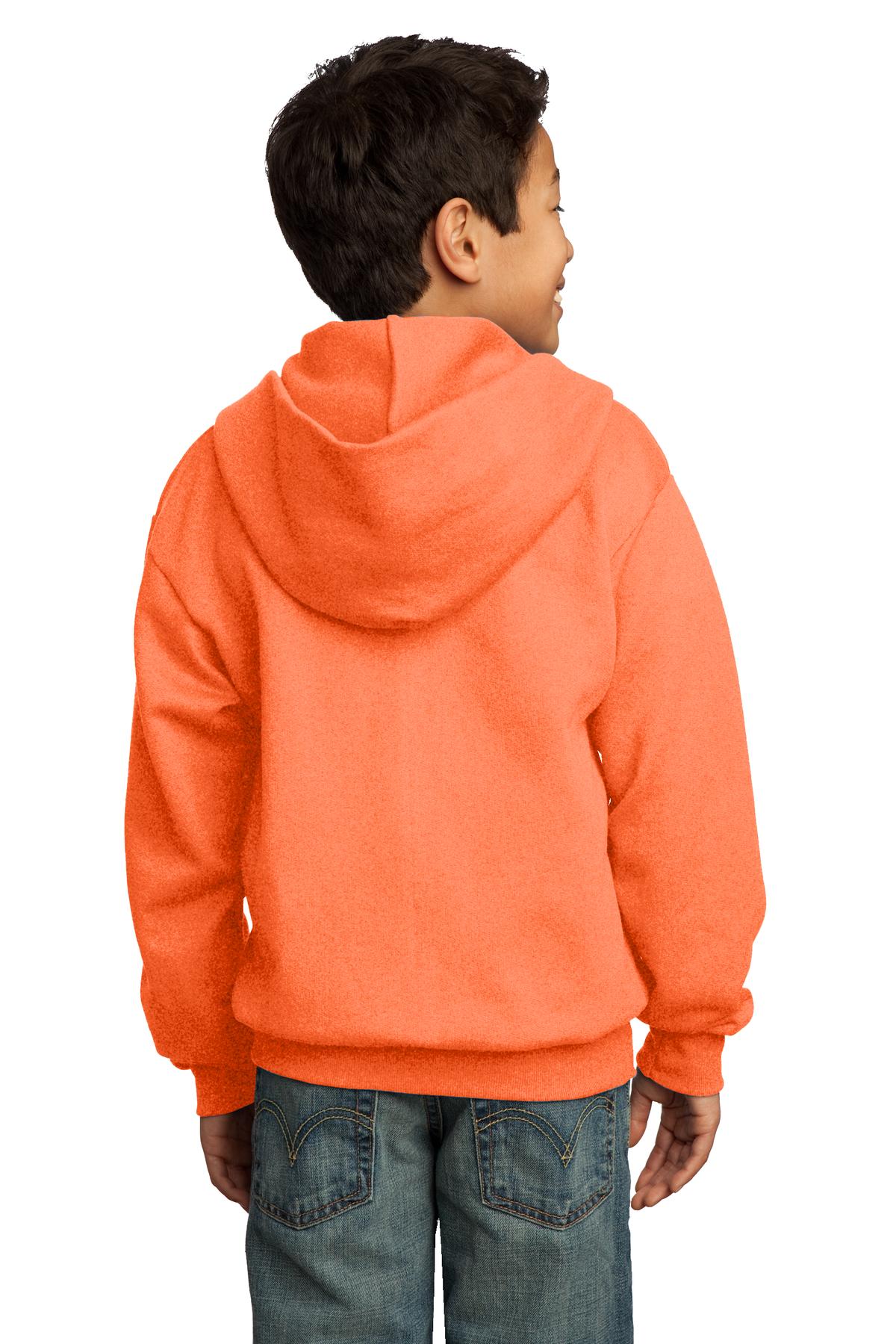 Port & Company® Youth Core Fleece Full-Zip Hooded Sweatshirt 24