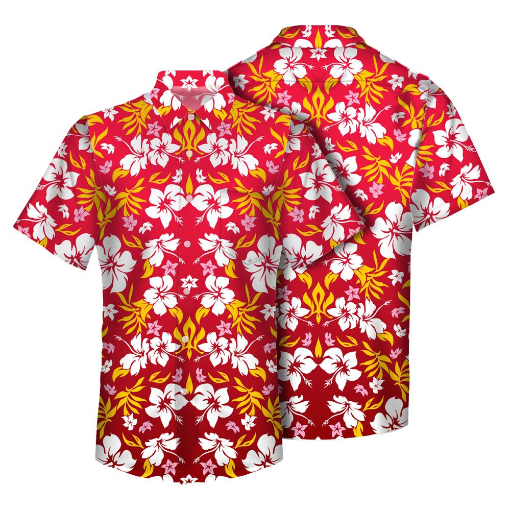 Men's Custom Sublimated Hawaiian Shirt With Pocket 2