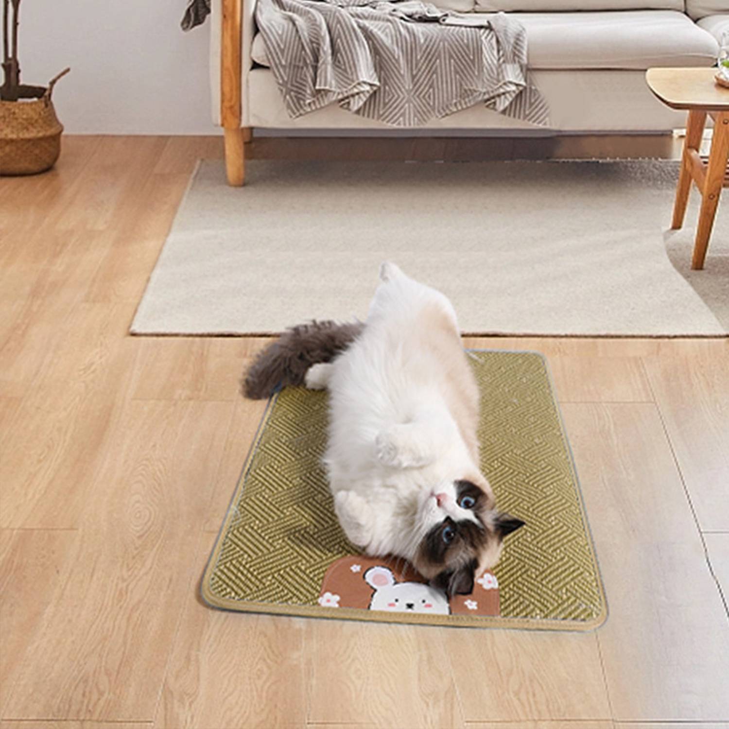 Summer Pet Anti-Slip Woven Rattan Mat 5