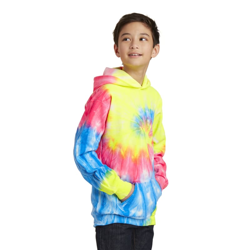Port & Company Youth Tie-Dye Pullover Hooded Sweatshirt. 33