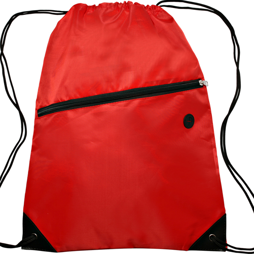 Custom Drawstring Bags with Pocket 18