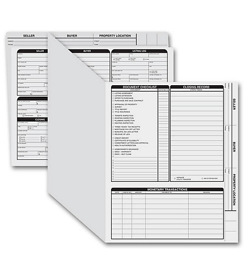 Real Estate Folder, Right Panel List, Letter Size, Gray 3