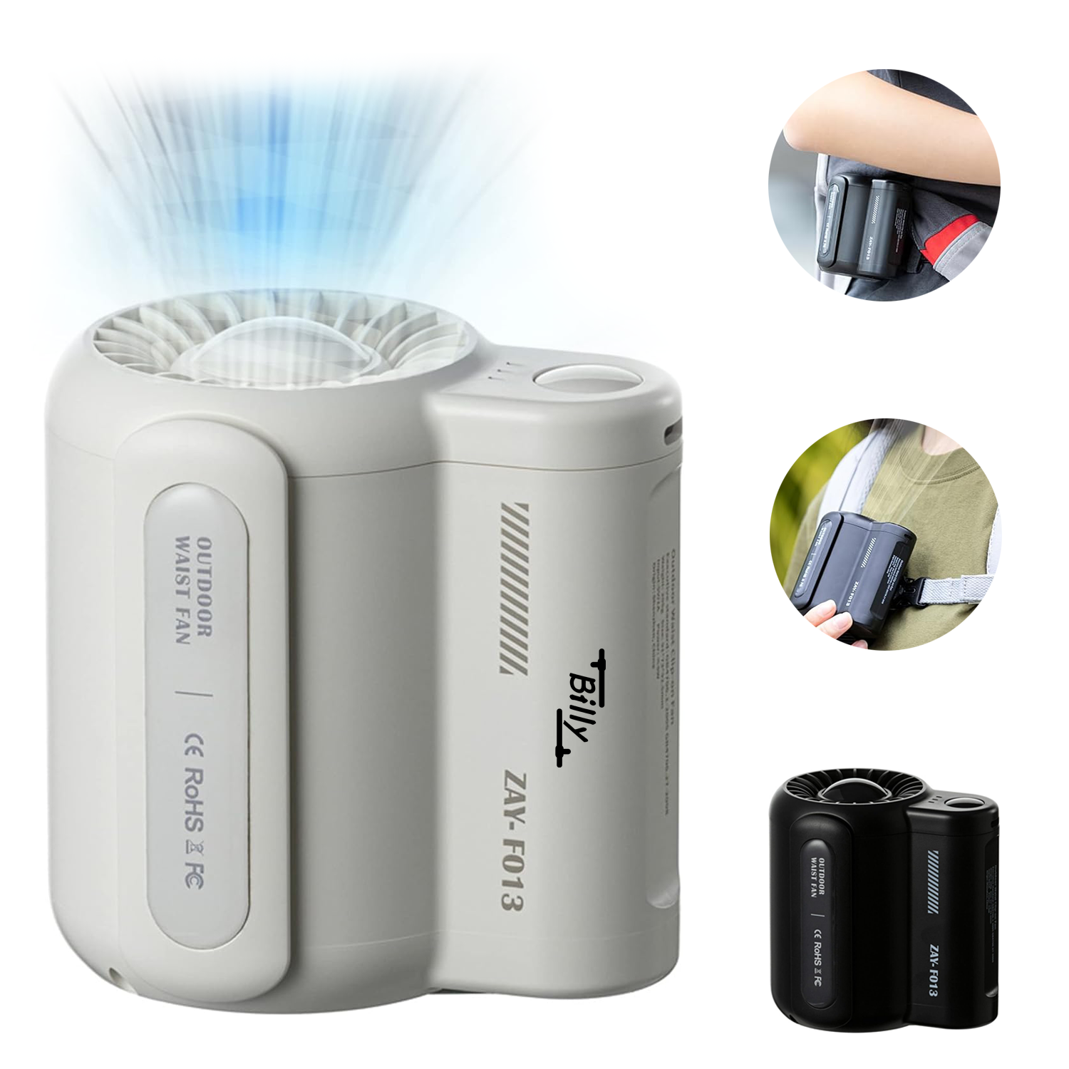 Mini Portable Clip Waist Fan 4