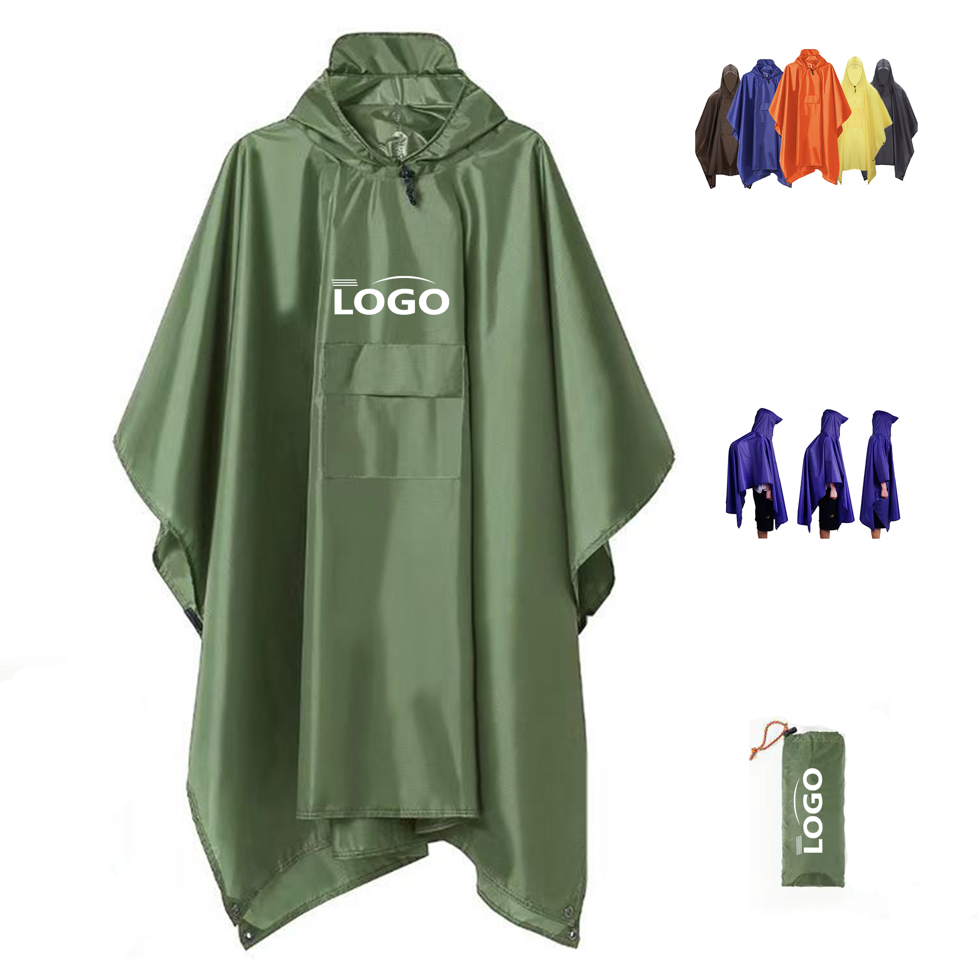 3-in-1 Outdoor Poncho Raincoat 1
