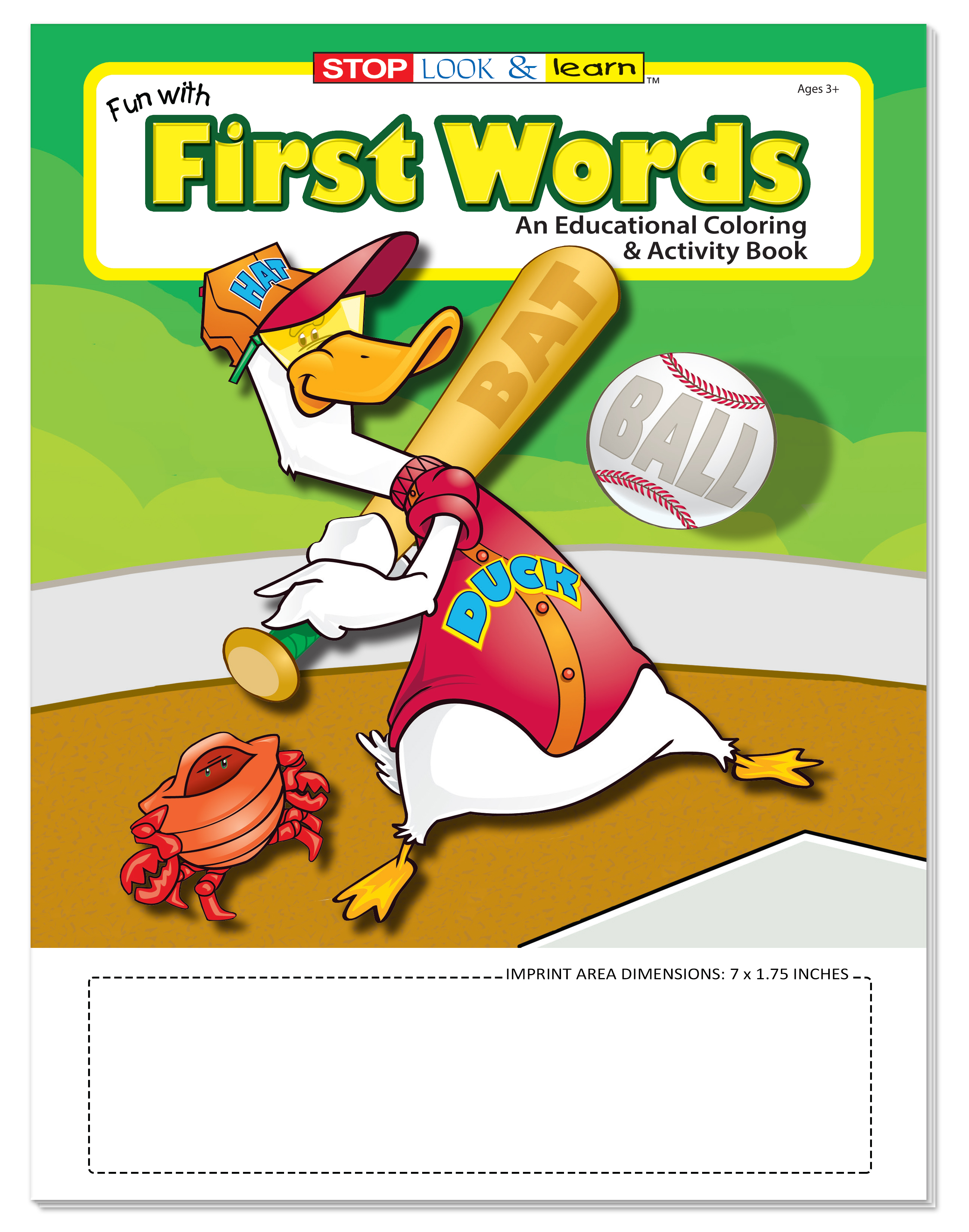 COLORING SET - Fun With First Words Coloring Book Fun Pack 4