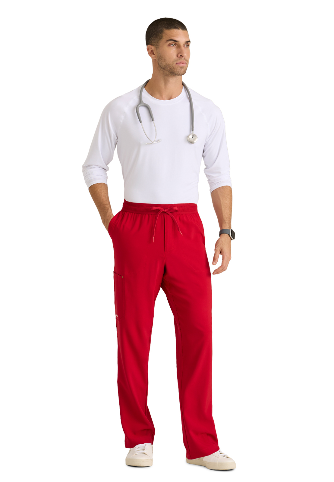 Grey's Anatomy Evolve Stretch - Men's Five-Pocket Slim Leg Highland Scrub Pant 4