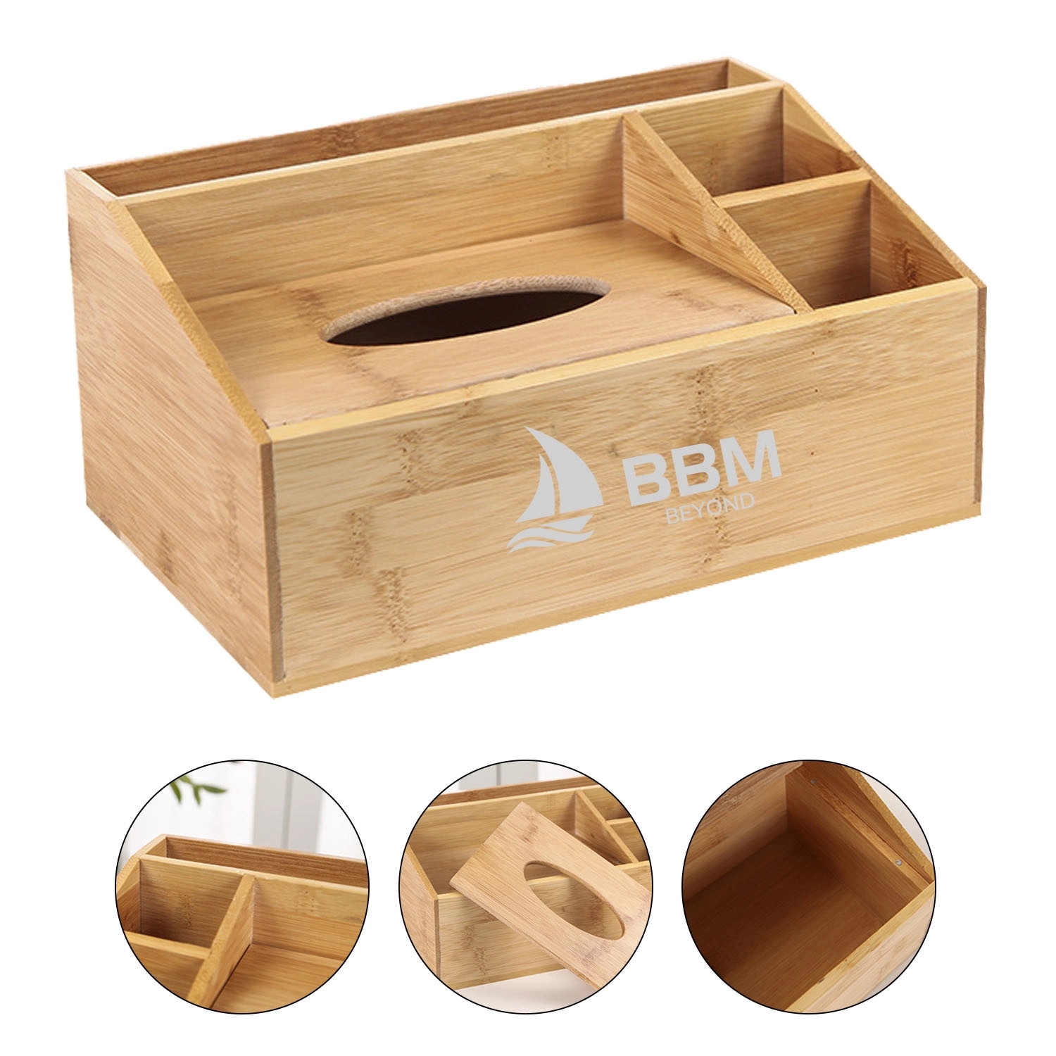 Bamboo and Wood Tissue Box 8