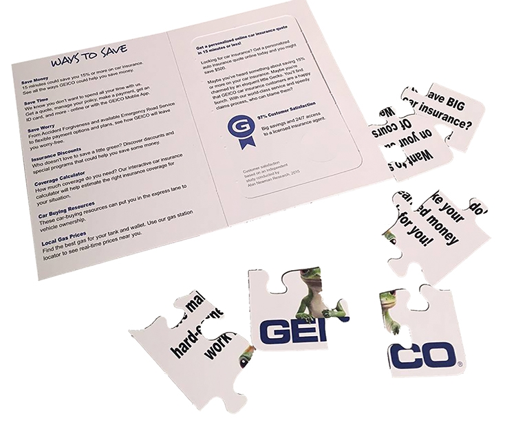 Fold-Over Postcard with Puzzle 2