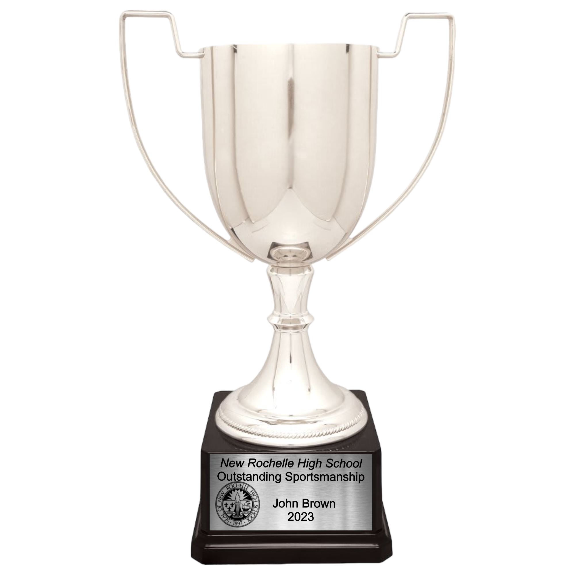 14 1/4" Completed Zinc Cup Trophy on Plastic Base 8