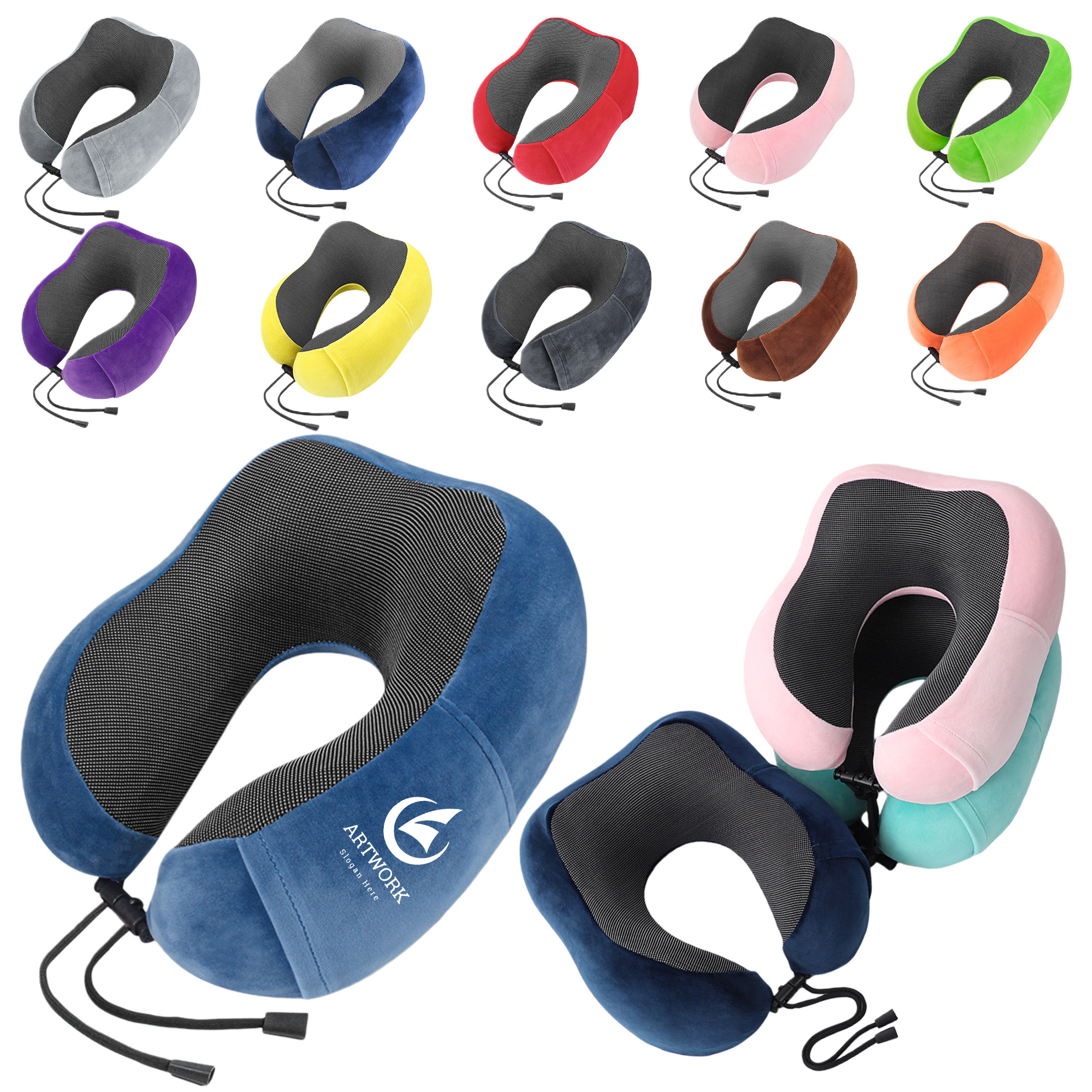 Office Memory Foam Neck Travel Pillow 2