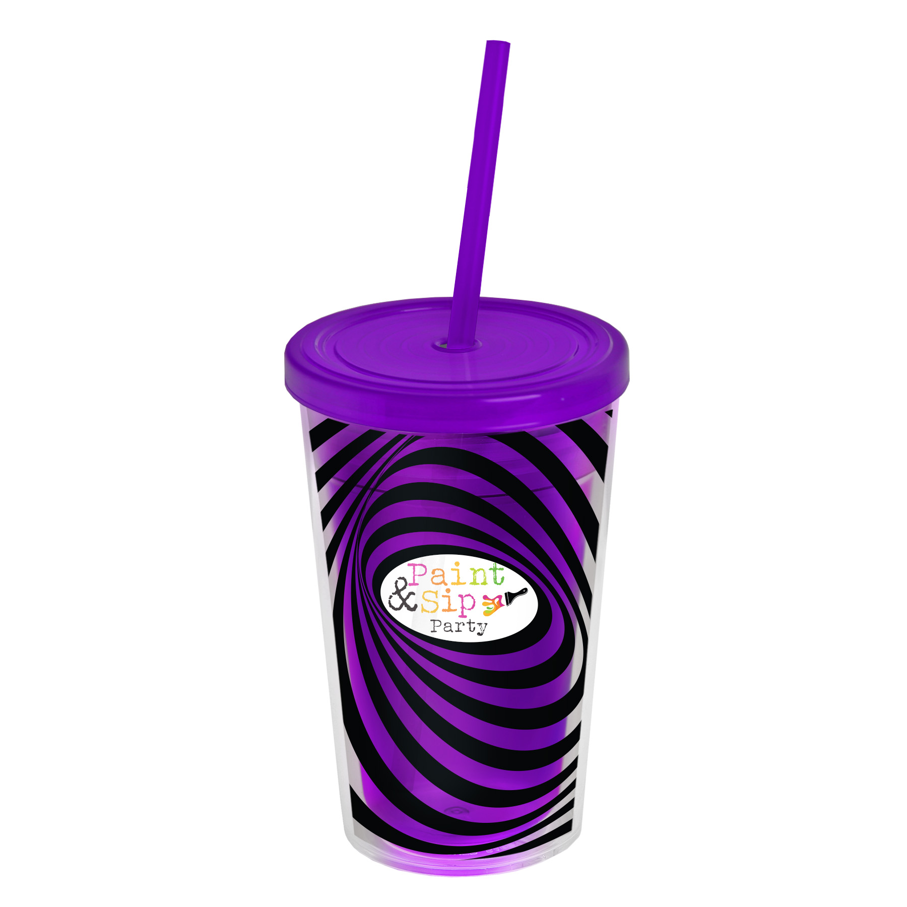 16 oz. Transparent Sentinel Tumbler with Clear Full Color insert 4
