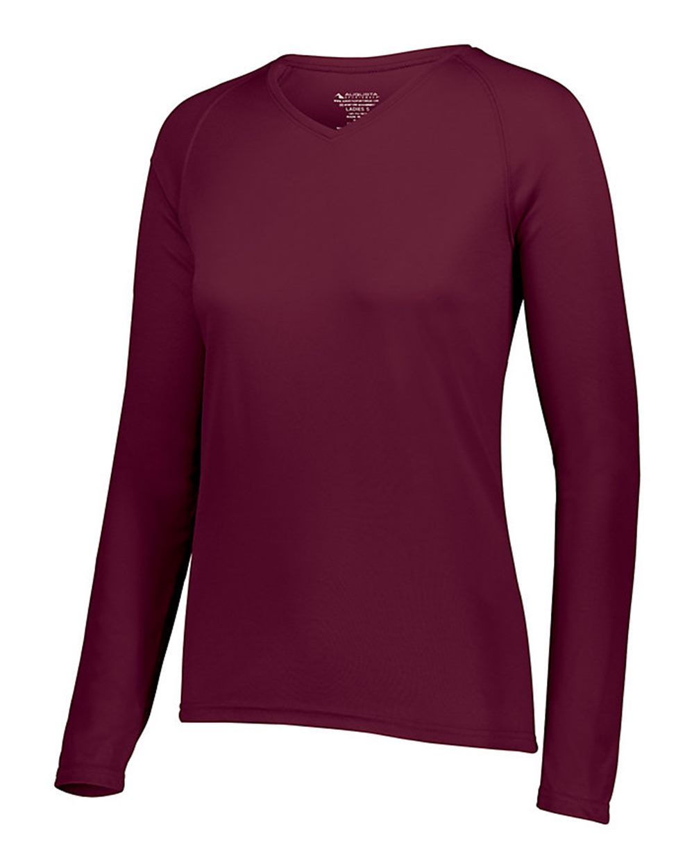 Women's Attain Wicking Long Sleeve V-Neck T-Shirt - 2797 20
