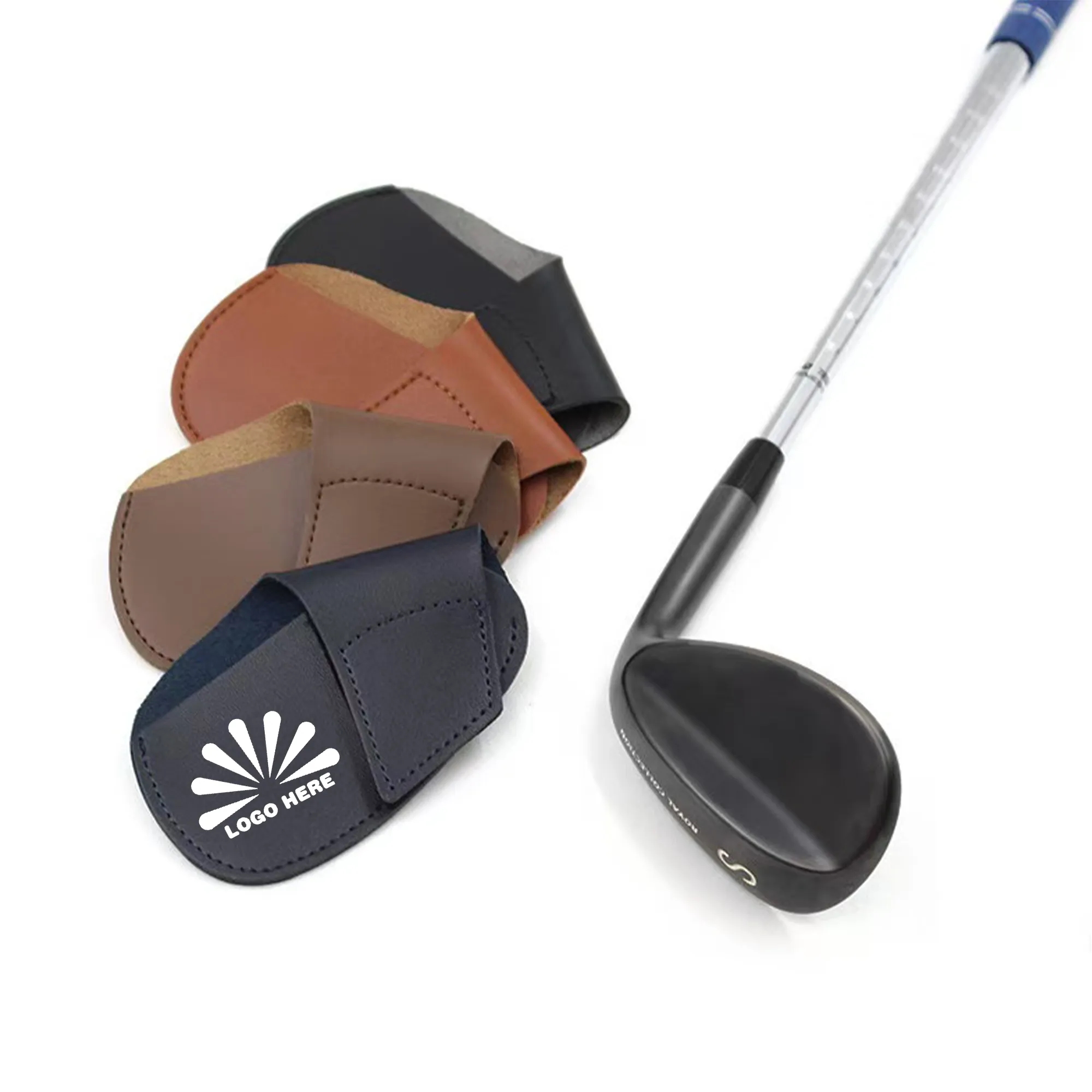 Golf Club Leather Case With Customizable Logo 1