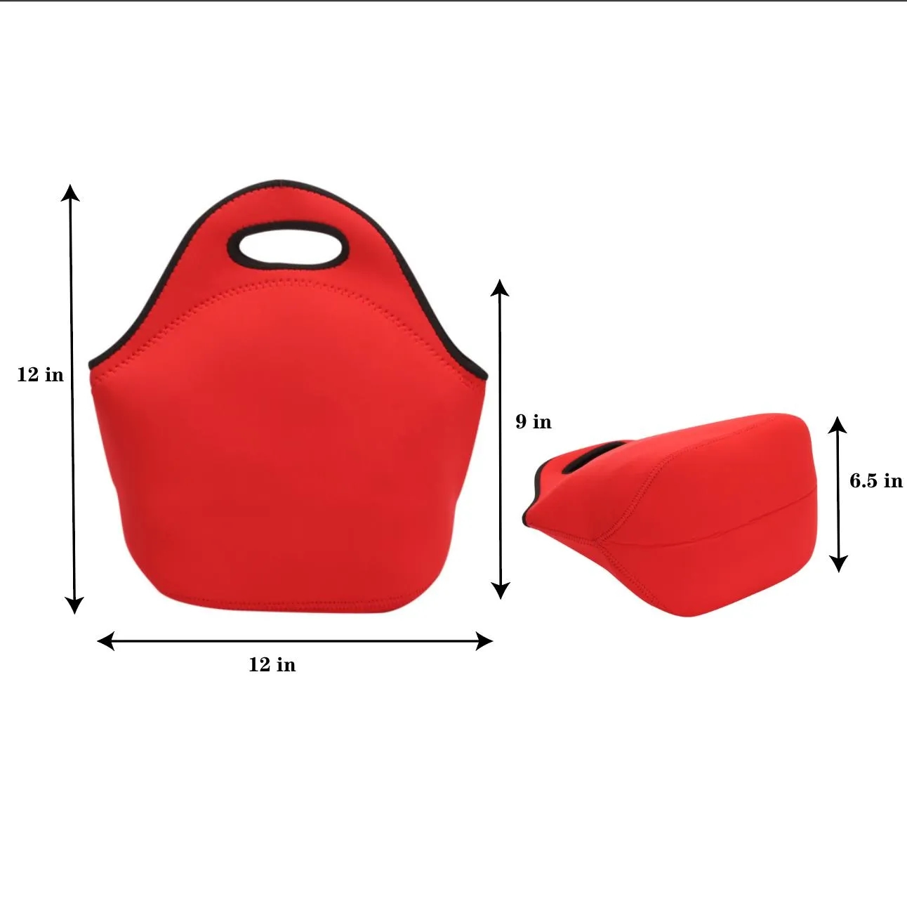 Zippered Neoprene Waterproof Lunch Tote 5