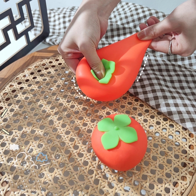Silicone Squeeze Toys Stress Relief Persimmon 1