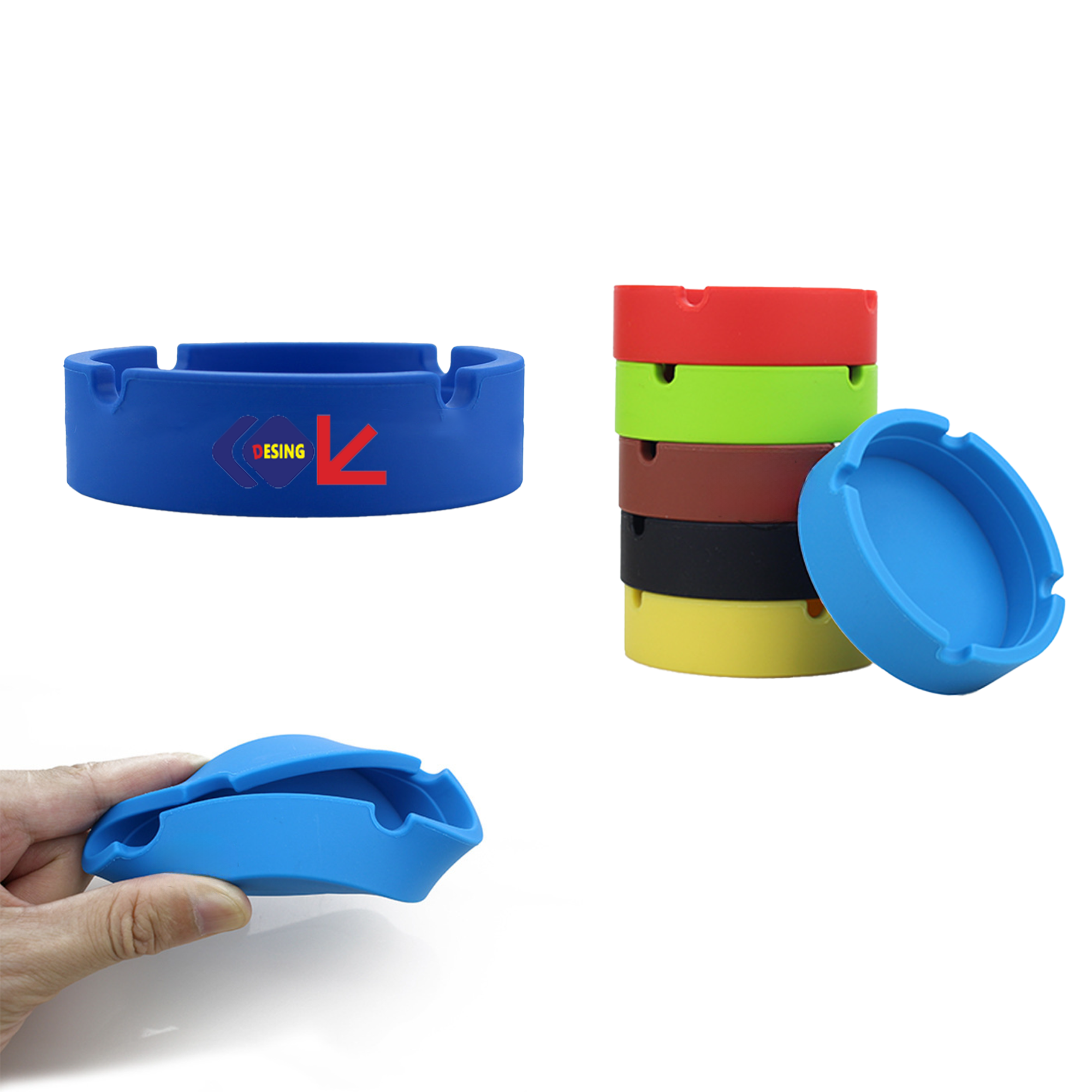 Creative Soft Silicone Ashtray 2