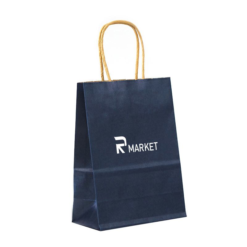 Eco-Green Paper Bags crafted from 100% recycled 110gsm kraft paper 1