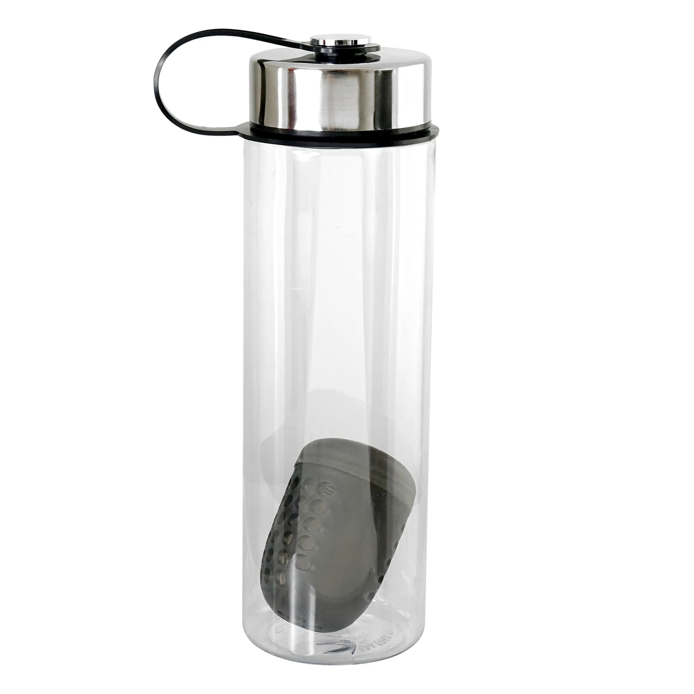 Metal Lanyard Lid 24 oz. Bottle With Floating Infuser, custom water bottle with logo imprint 12