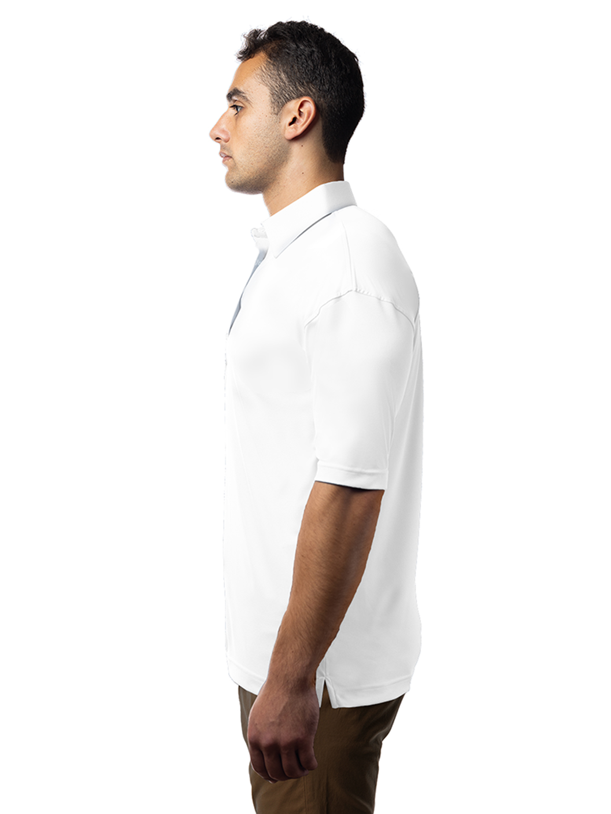 Blue Generation - Men's Pocketless Bonded Collar Dress Polo 8