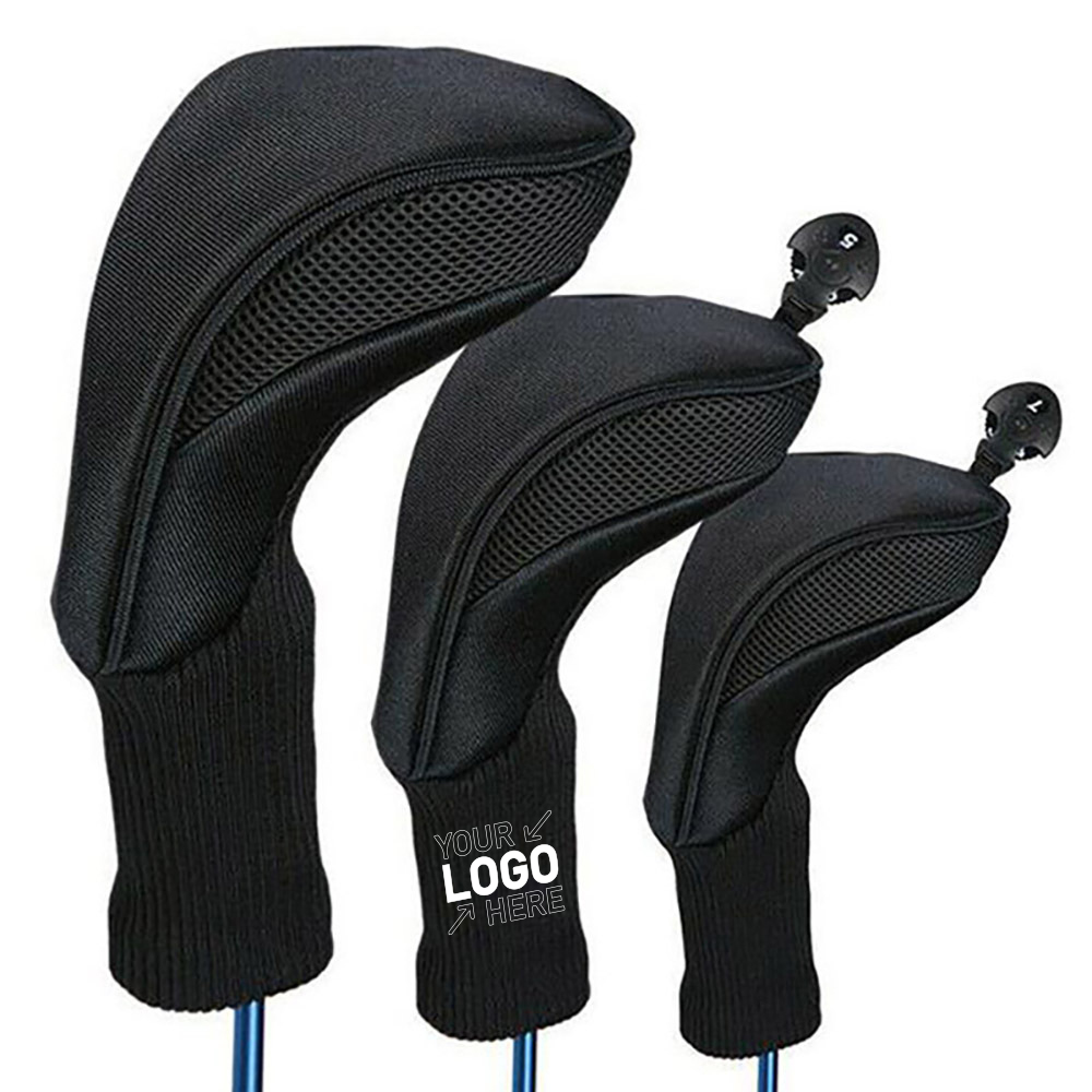 Golf Head Cover Leather Headcovers Set Fits Irons 5