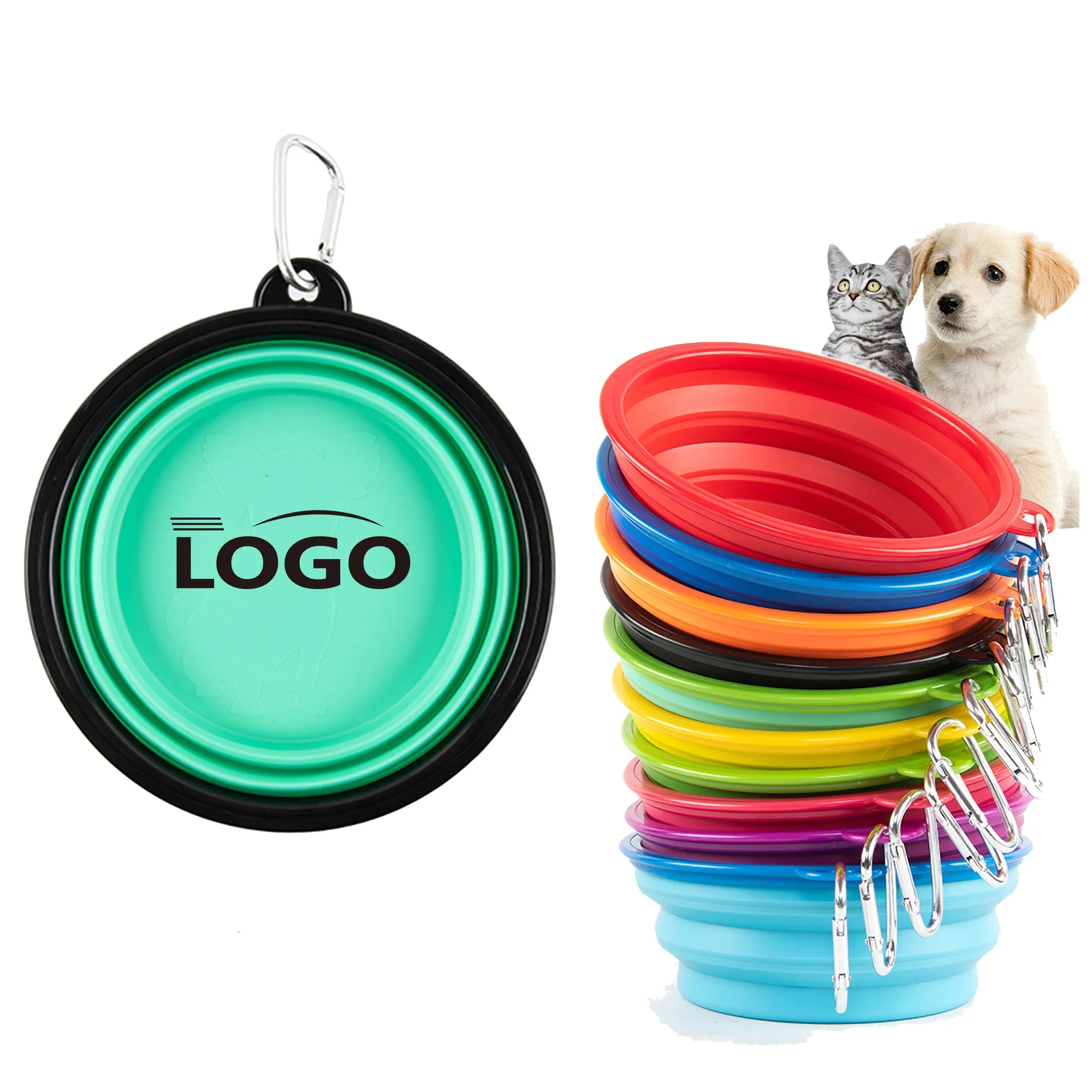 Portable Foldable Pet Bowl Leakproof Travel Home Use Feeder 4