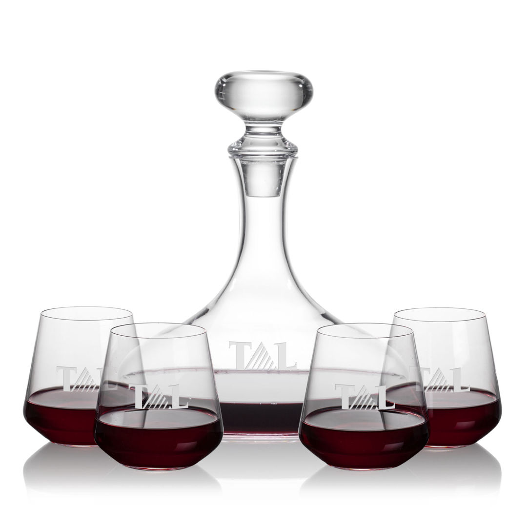 Stratford Decanter & Cannes Stemless Wine 1
