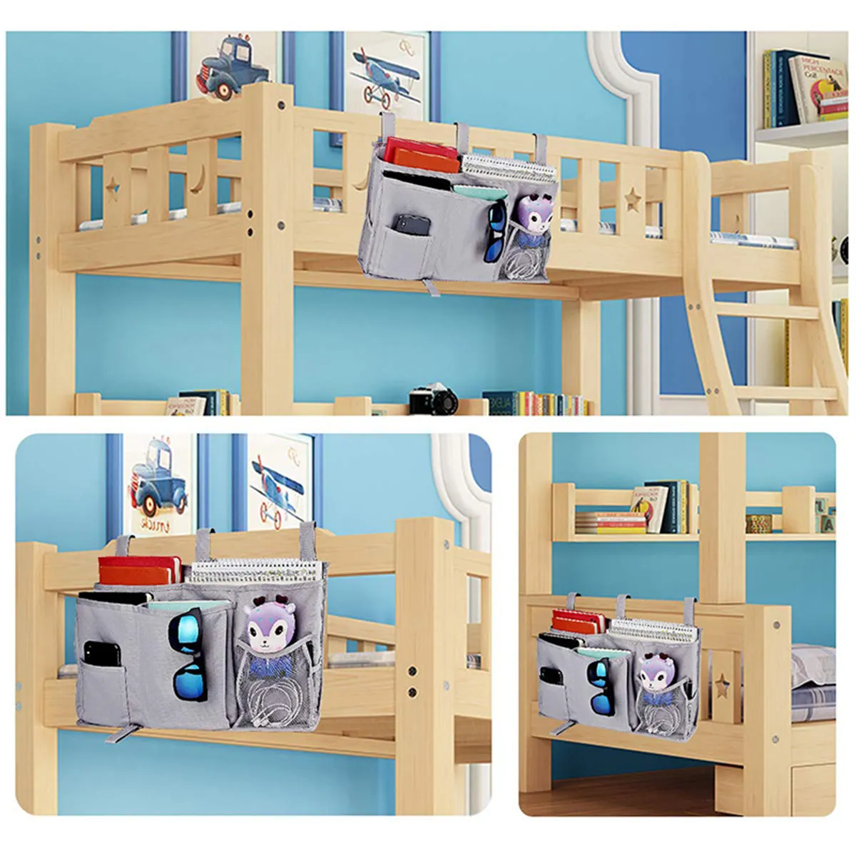 8 Pockets Waterproof Hanging Shelf Bedside Storage Caddy 3