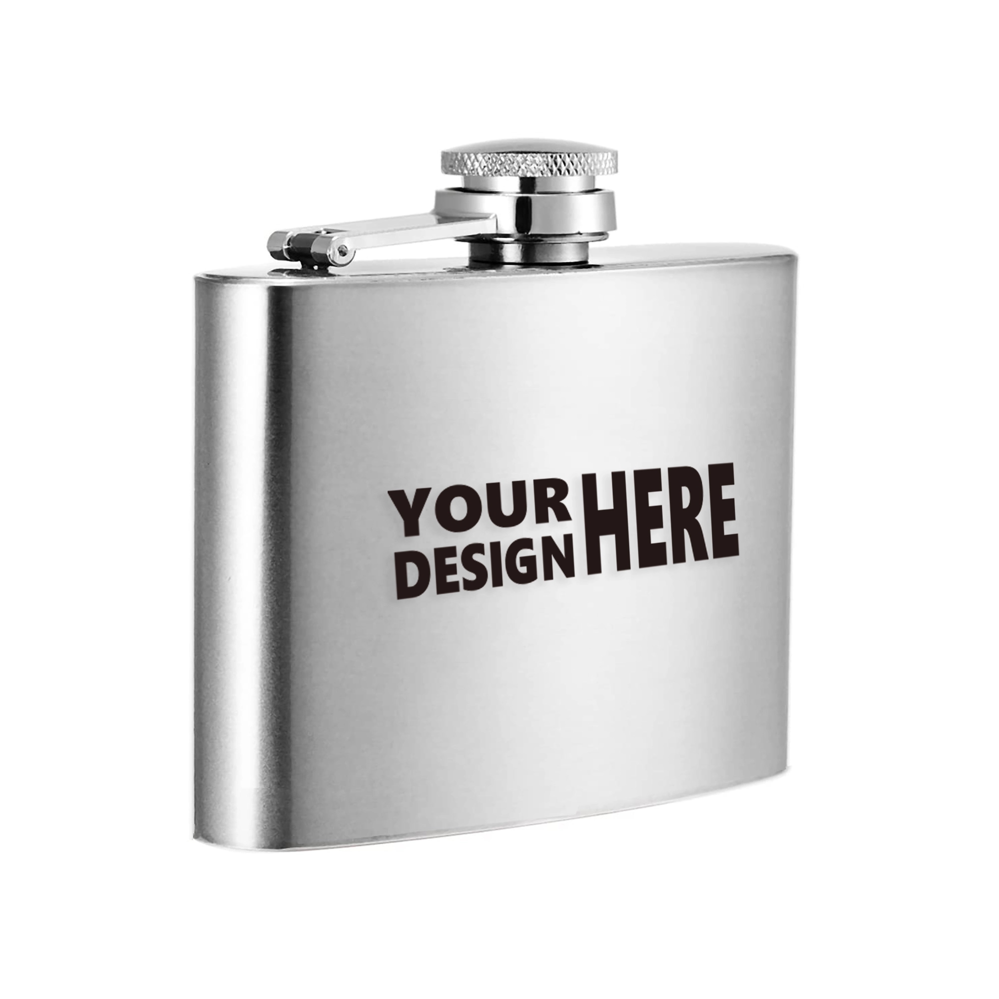 2 oz Stainless Steel Flask 3