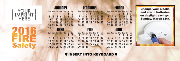 CALENDAR - Fire Safety Keyboard Calendar 2