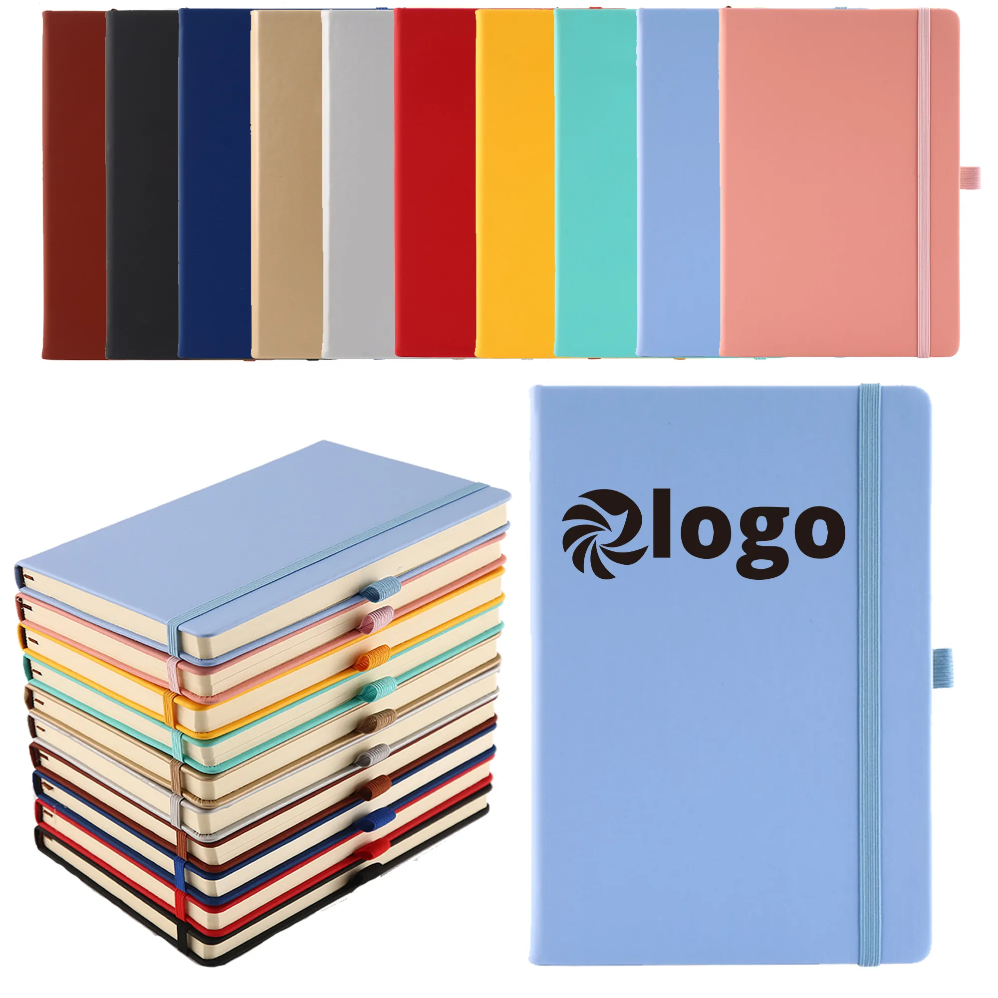 Functional Leather Notebook With Convenient Pen Holder