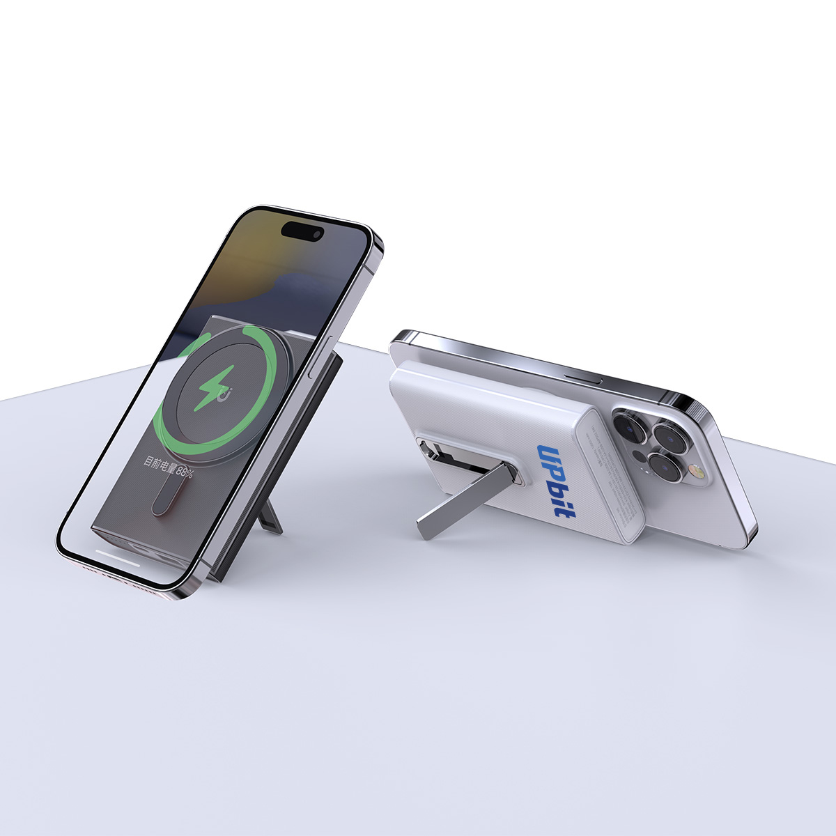 15W Fast Magnetic Wireless Charger Stand with PD22.5W Power Bank 2