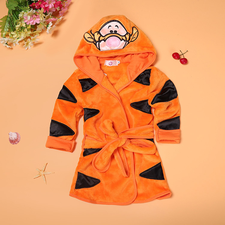 Baby Animal Bathrobe with Tie Closure 10