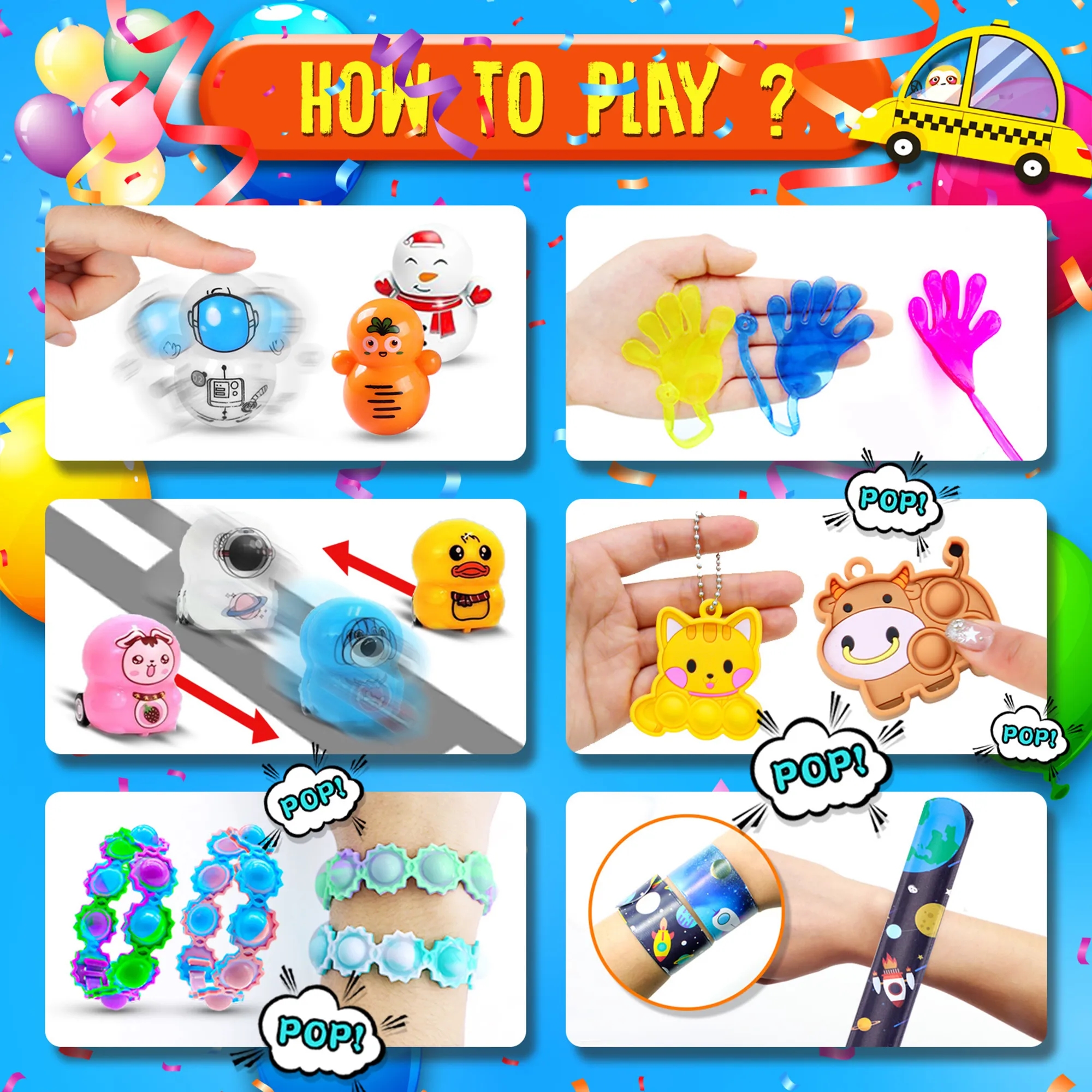 124 Piece Stress Relief Toy Set 2