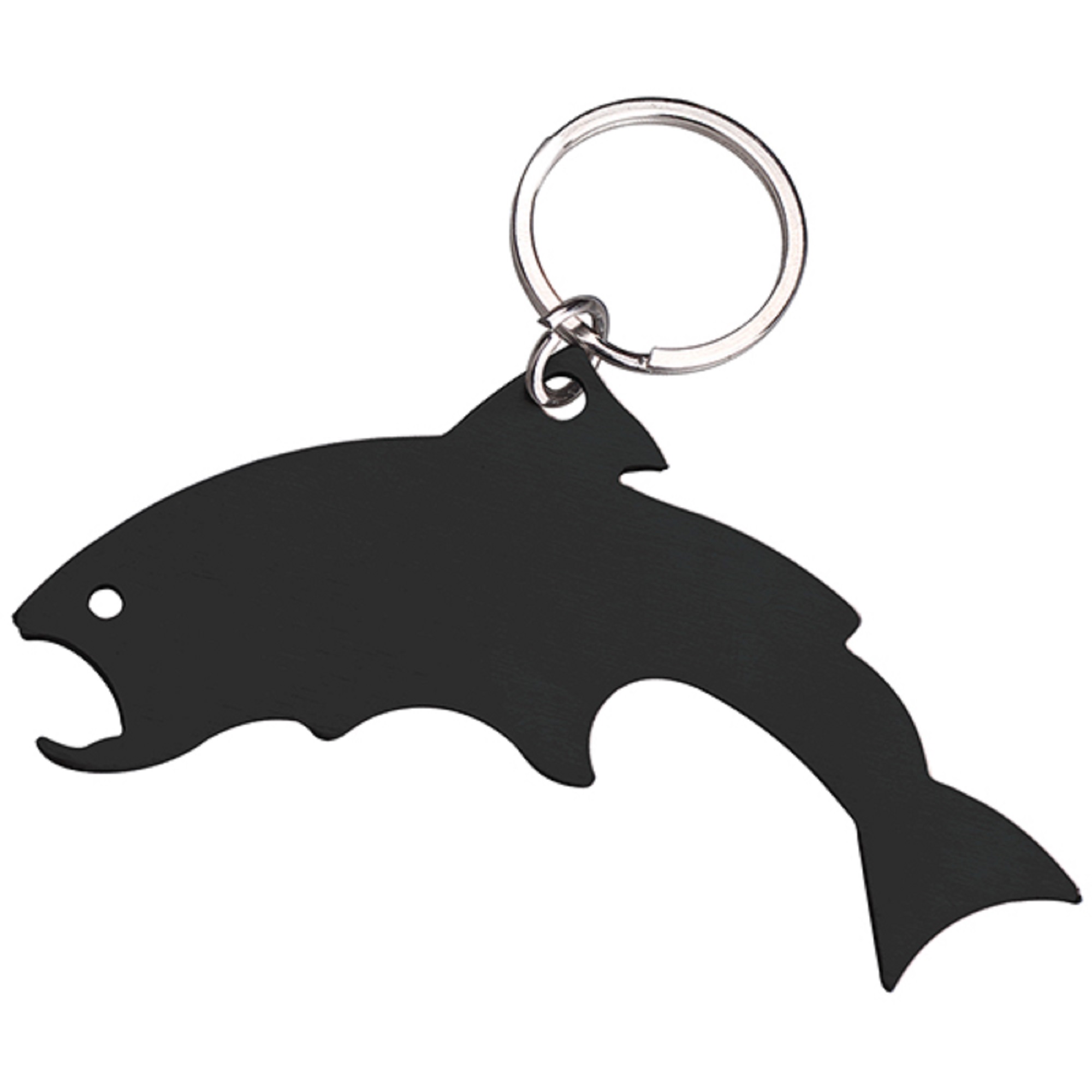 Trout Shaped Stainless Steel Bottle Opener w/ Key Ring 4
