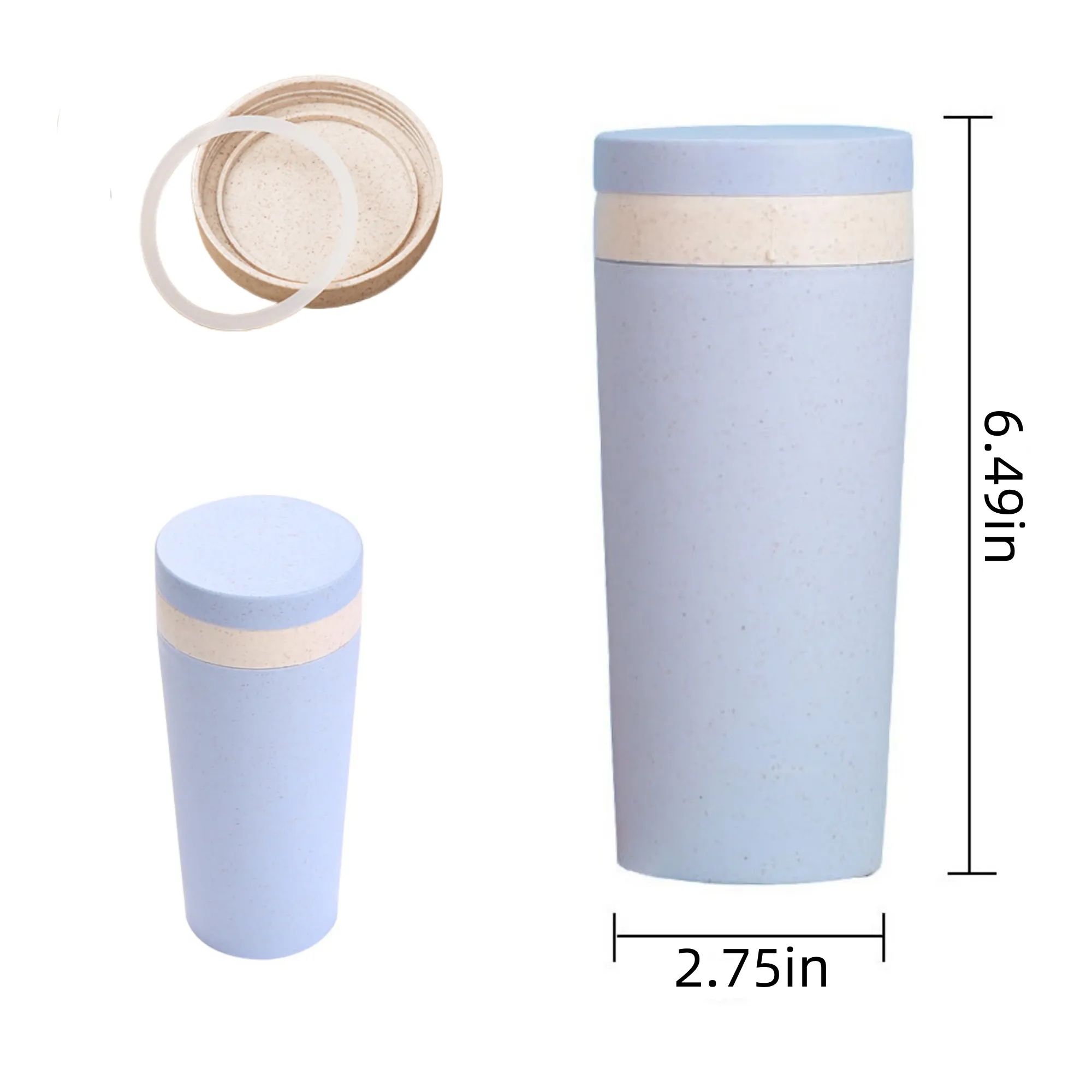 Customized wheat straw insulated cup 3