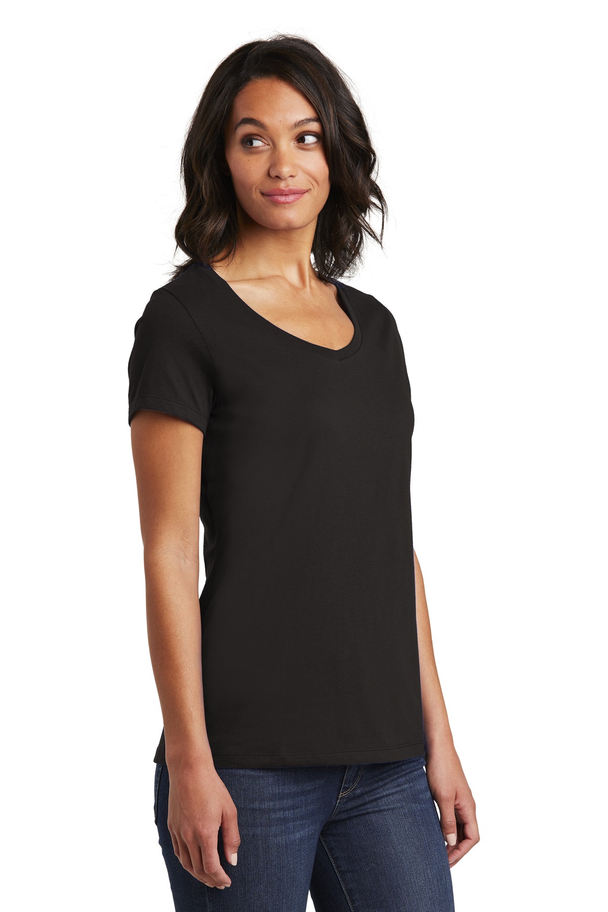 District Women's Very Important Tee V-Neck. DT6503 93