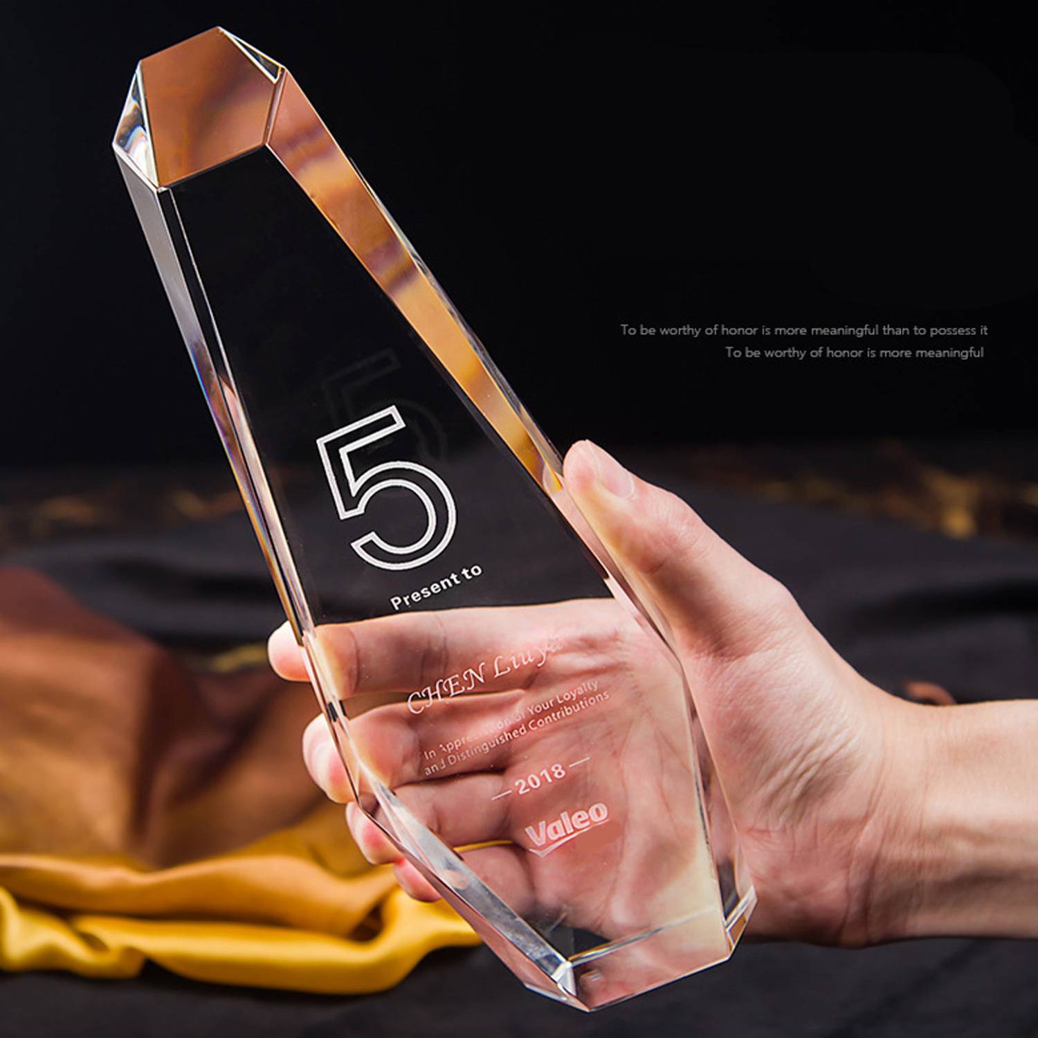 Accent Crystal Tower Award 7