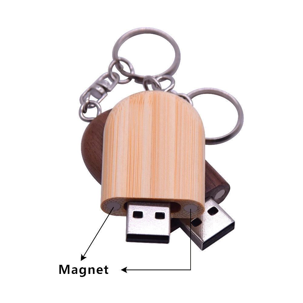 2 GB ellipse wood usb drive 1